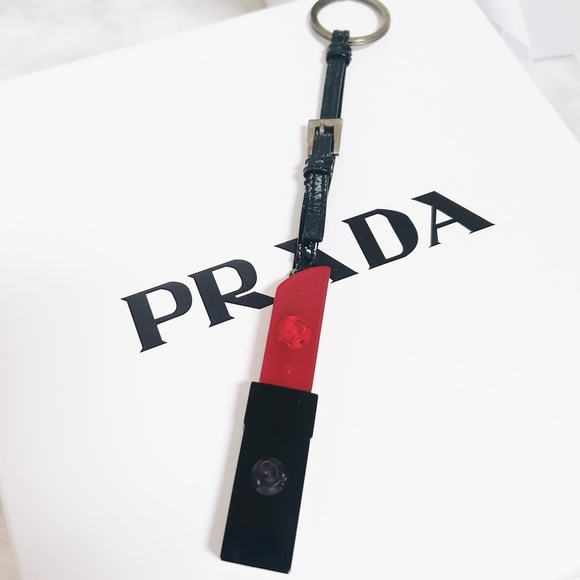 Auth. Prada Rare Trick Acrylic Lipstick Keychain - Picture 3 of 13
